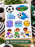 Soccer Party Stickers | Sports Sticker Sheets