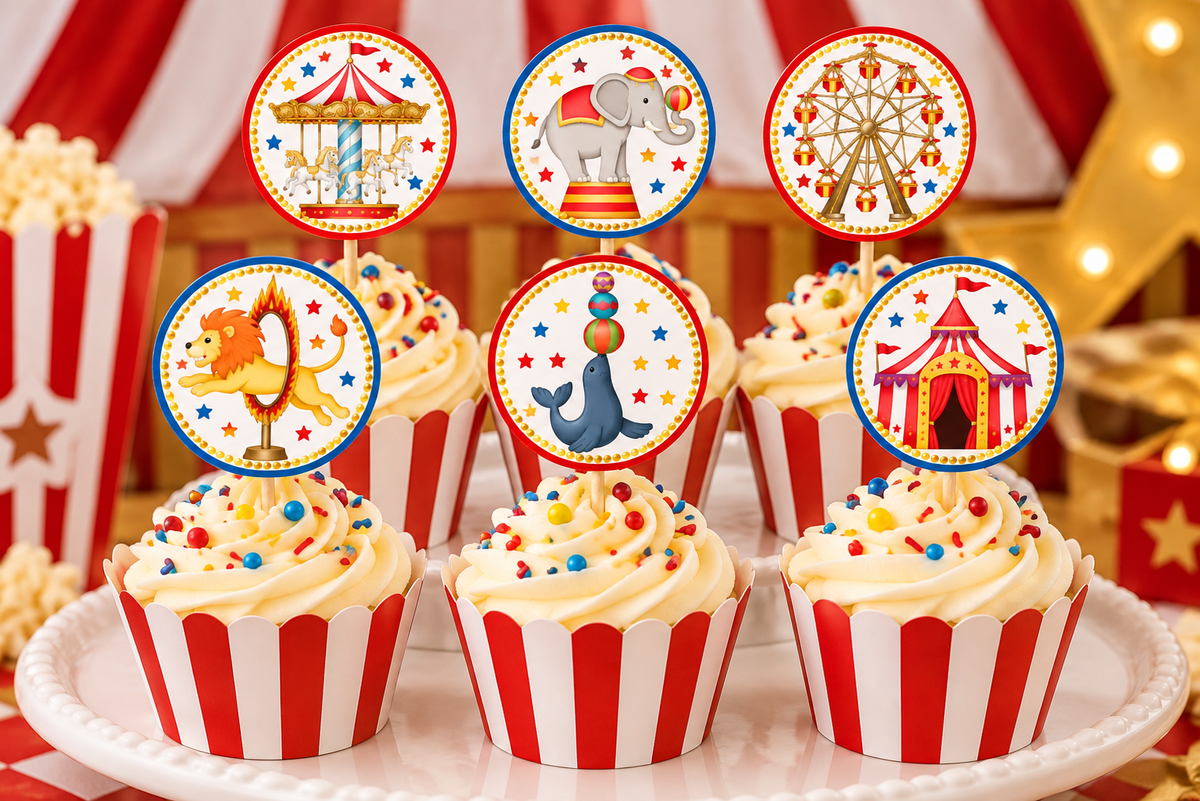 Paper Cupcake Toppers