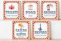 Circus - Paper Party Table Signs – Printed 8 × 10