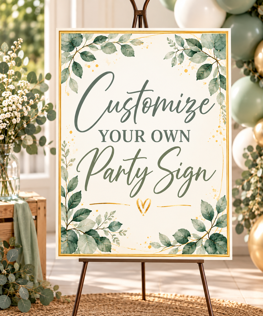 Party Poster Signs
