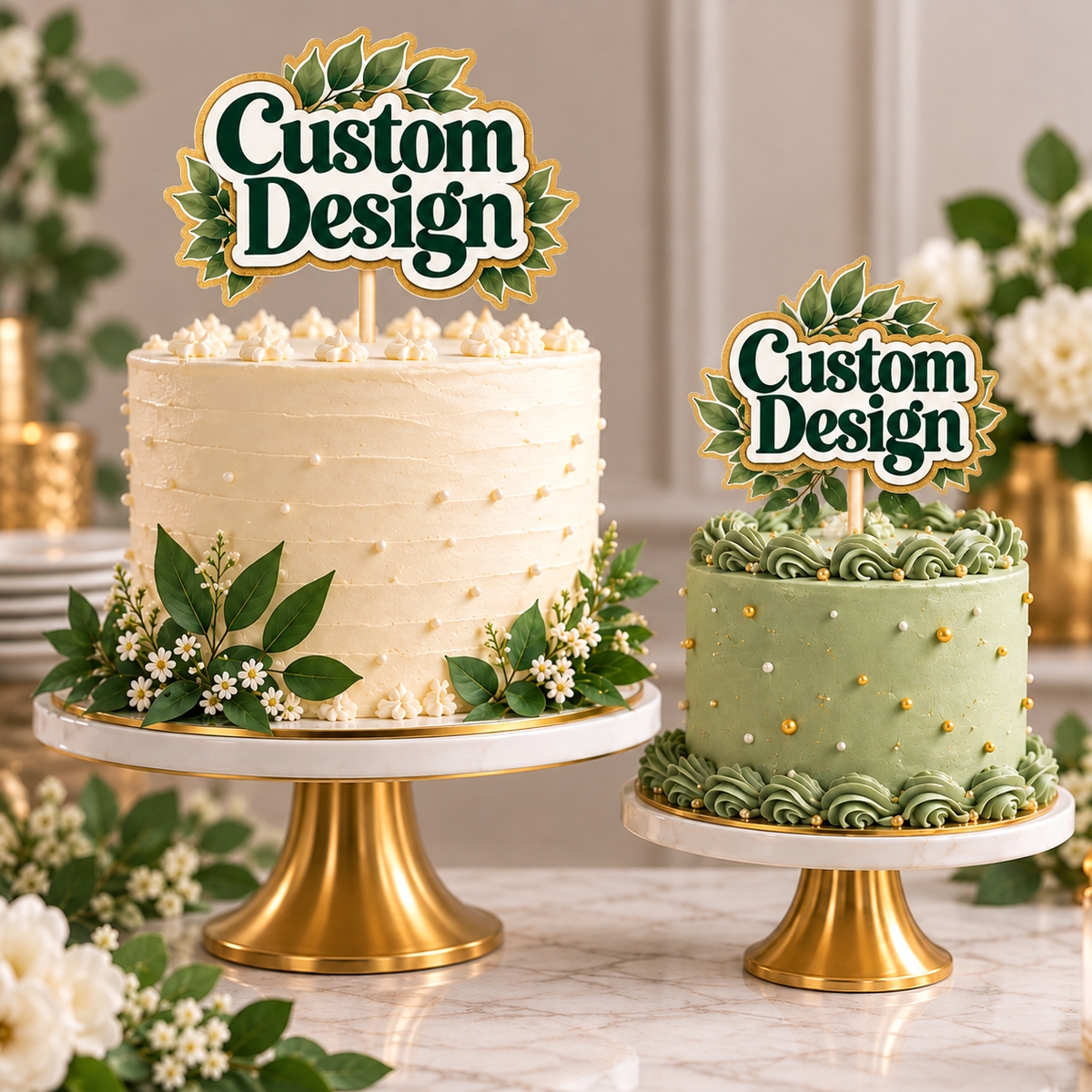 Custom Paper Cake Toppers