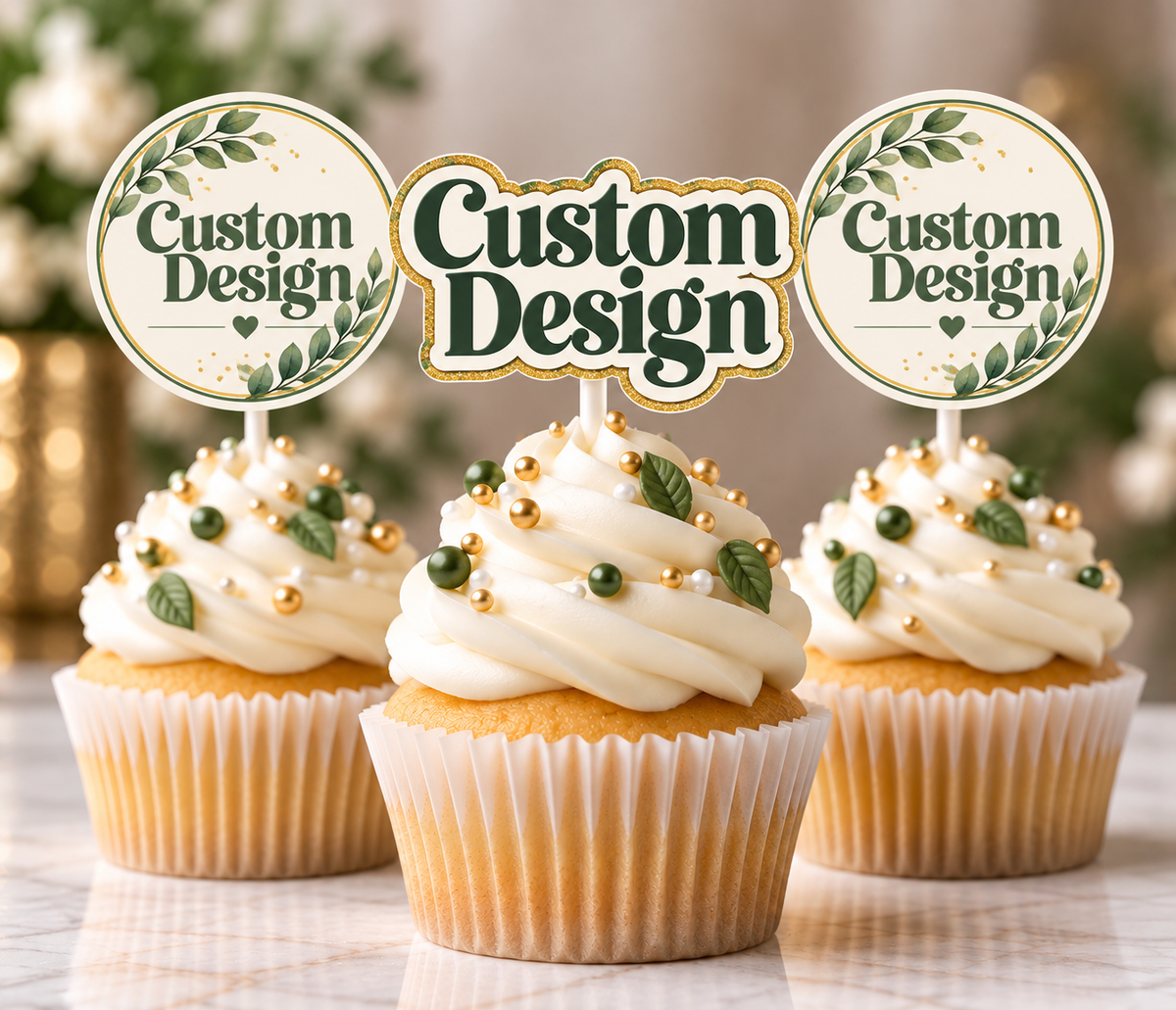Paper Cupcake Toppers