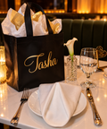 Personalized Gift Bags: Reusable Medium Black Gift Bag