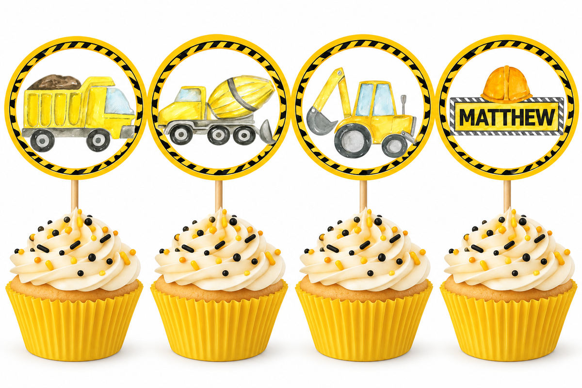 Paper Cupcake Toppers